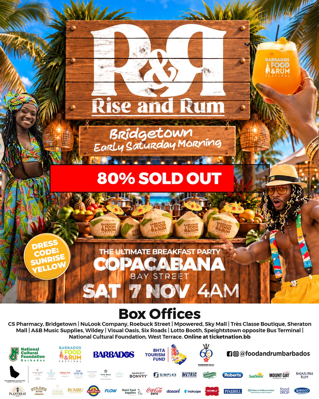 Rise & Rum Breakfast Beach Party – Barbados Food & Rum Festival