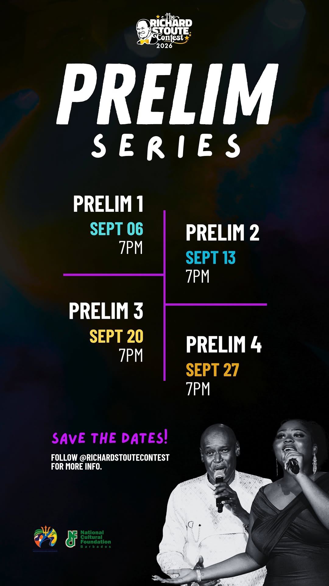 Richard Stoute Contest 2026 – Prelim Series (September Judging Nights)