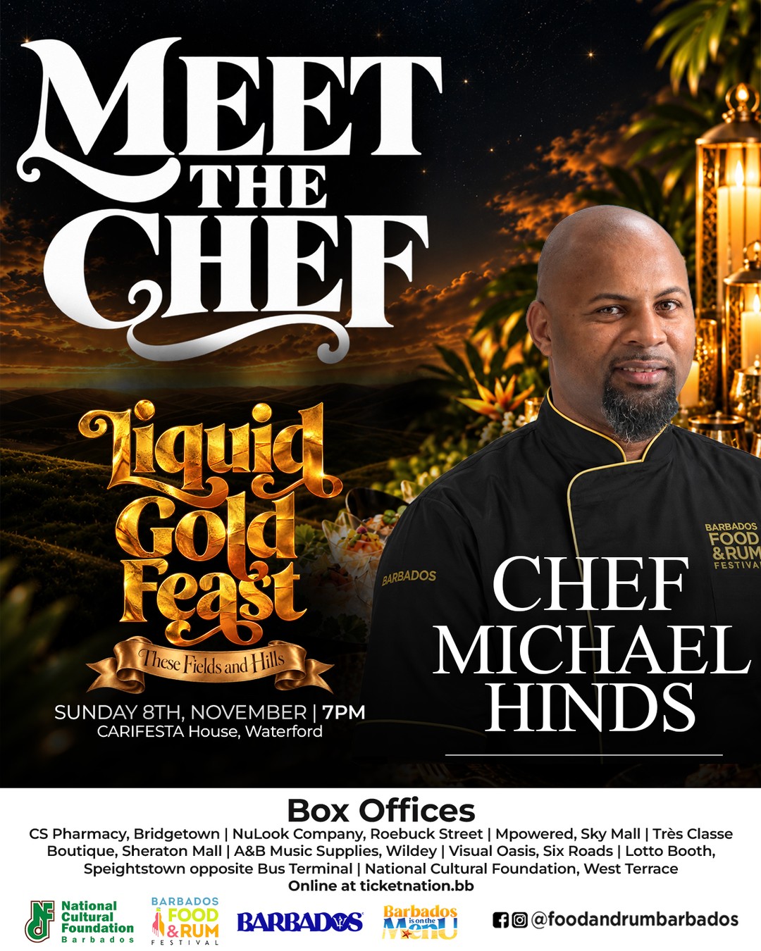 Liquid Gold Feast – Barbados Food & Rum Festival Dinner Event