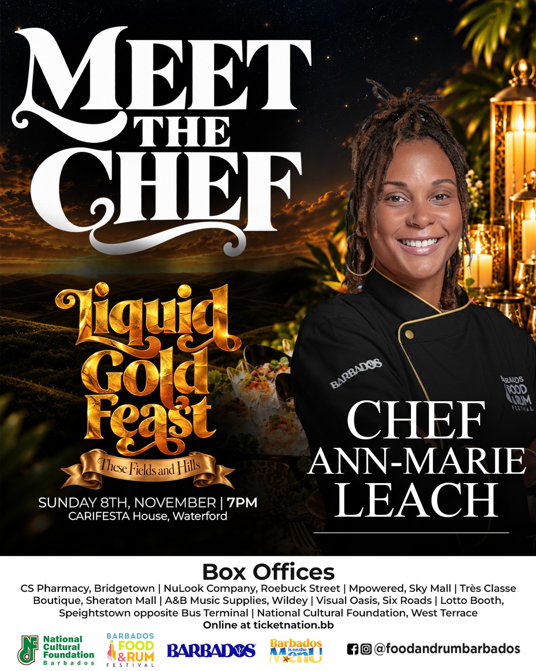 Liquid Gold Feast – Barbados Food & Rum Festival Dinner Event