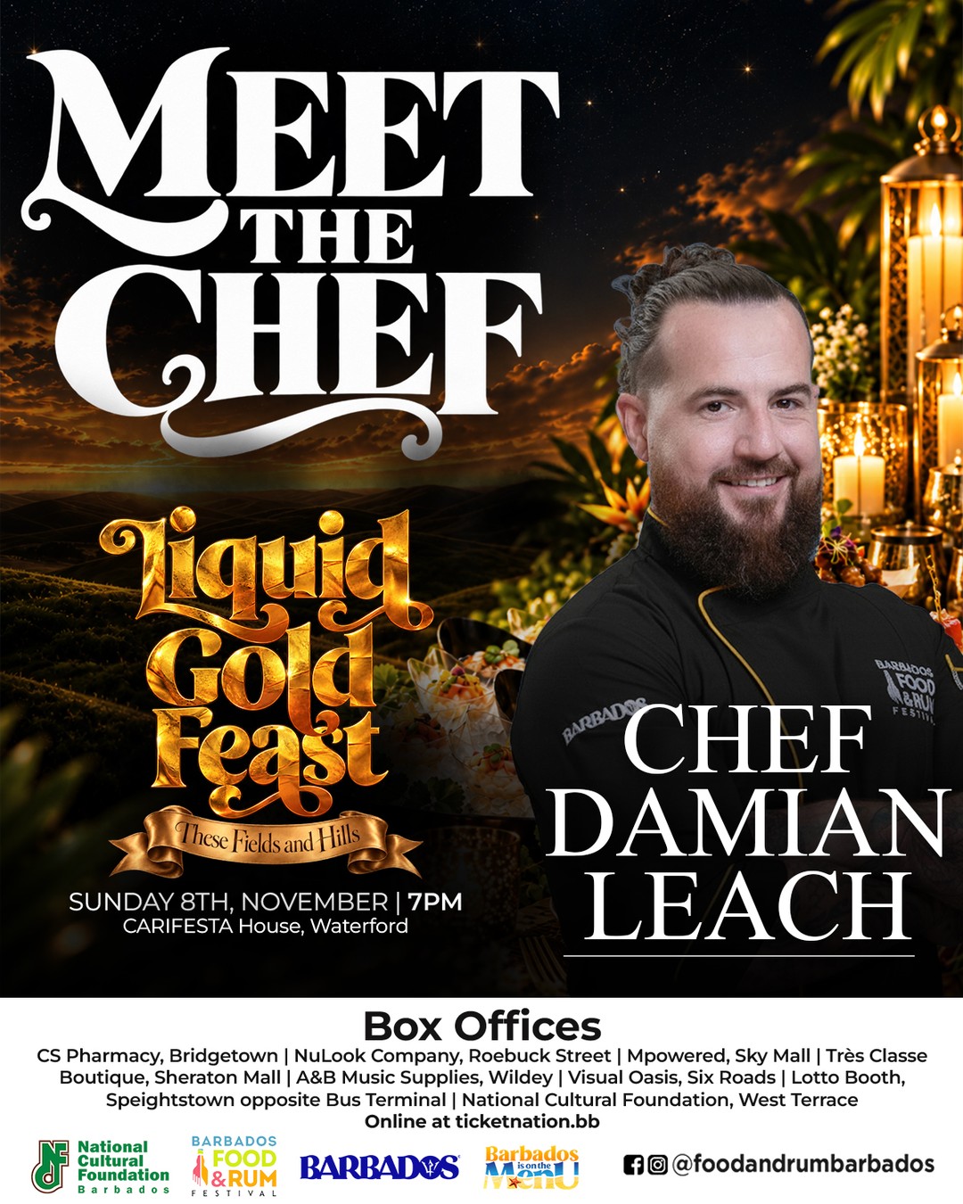 Liquid Gold Feast – Barbados Food & Rum Festival Dinner Event