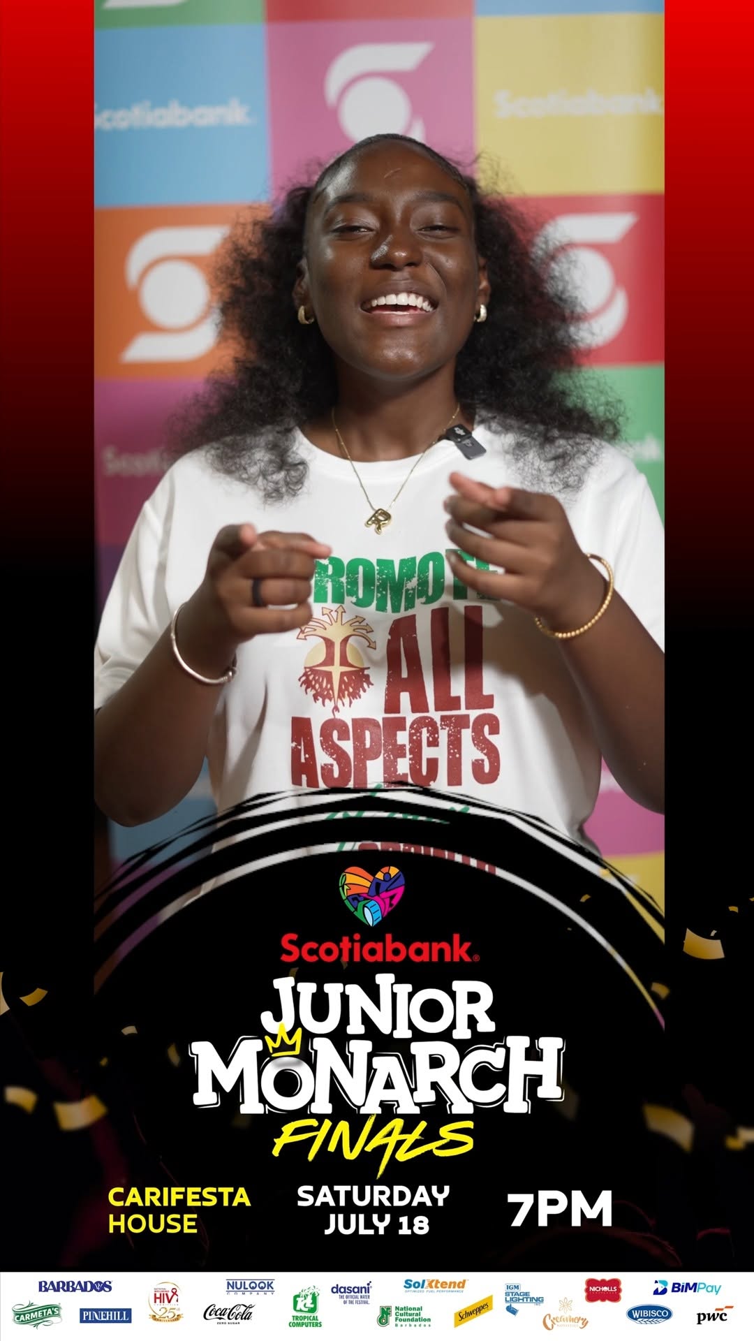 Scotiabank Junior Monarch Finals 2026 – CARIFESTA House, July 18