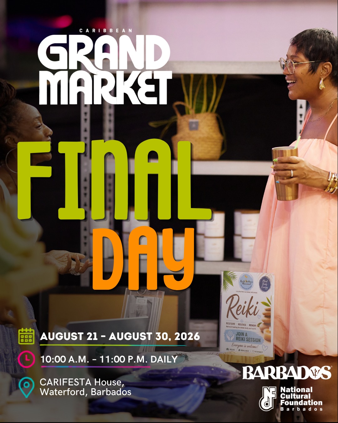 Caribbean Grand Market – Final Day at CARIFESTA House (Free Admission, Extended Hours)