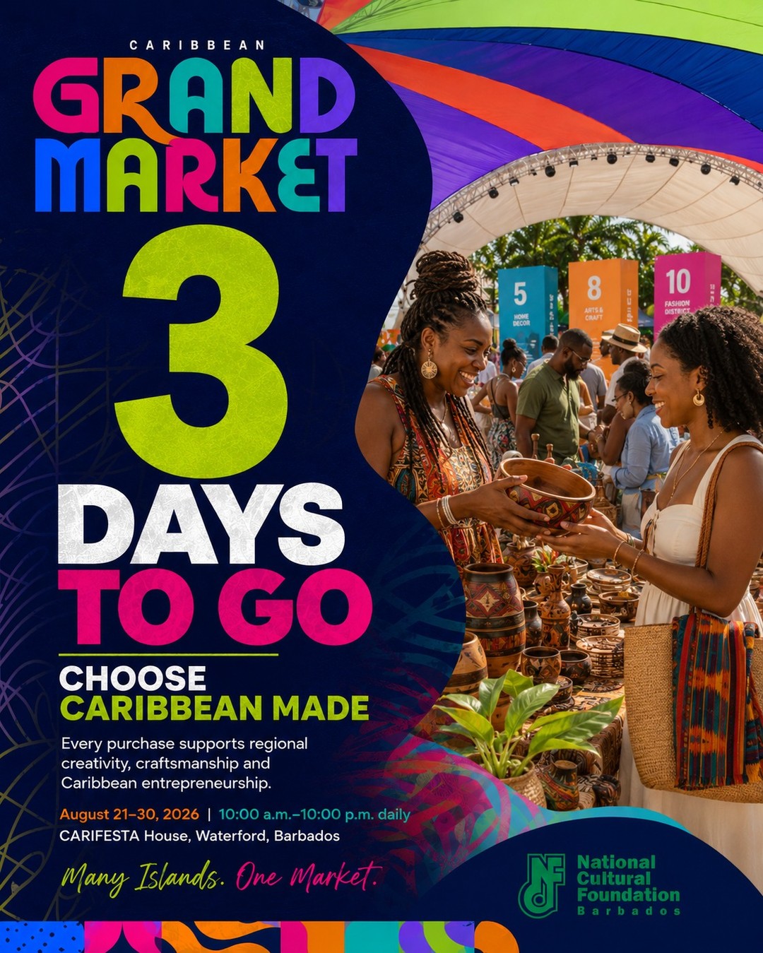 Caribbean Grand Market – August 21–30, 2026 at CARIFESTA House