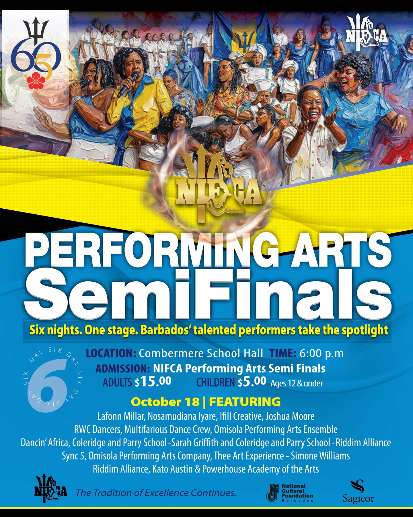 NIFCA 2026 Performing Arts Semifinals – Oct 16-18 at Combermere School Hall