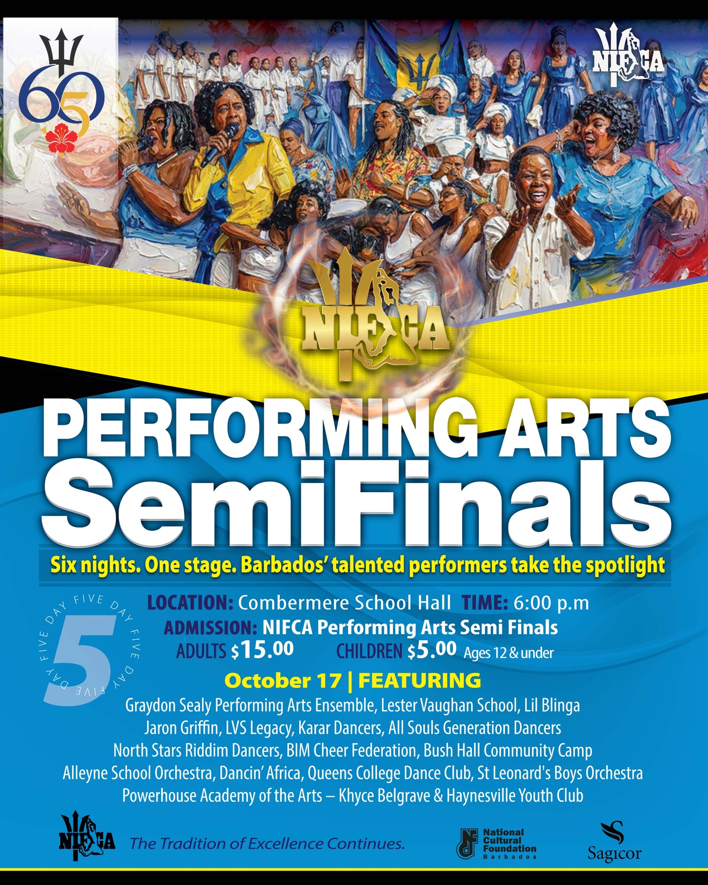 NIFCA 2026 Performing Arts Semifinals – Oct 16-18 at Combermere School Hall