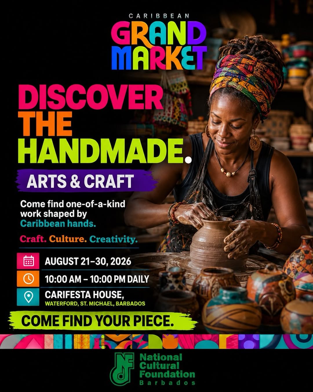 Caribbean Grand Market – 10 Days of Culture, Food & Arts at Carifesta House