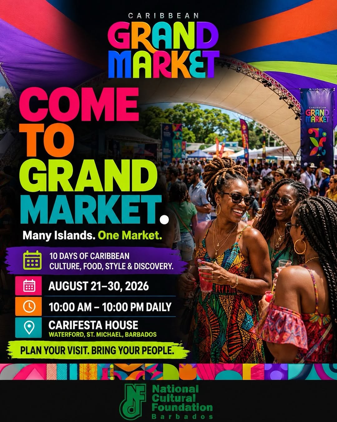 Caribbean Grand Market – 10 Days of Culture, Food & Arts at Carifesta House