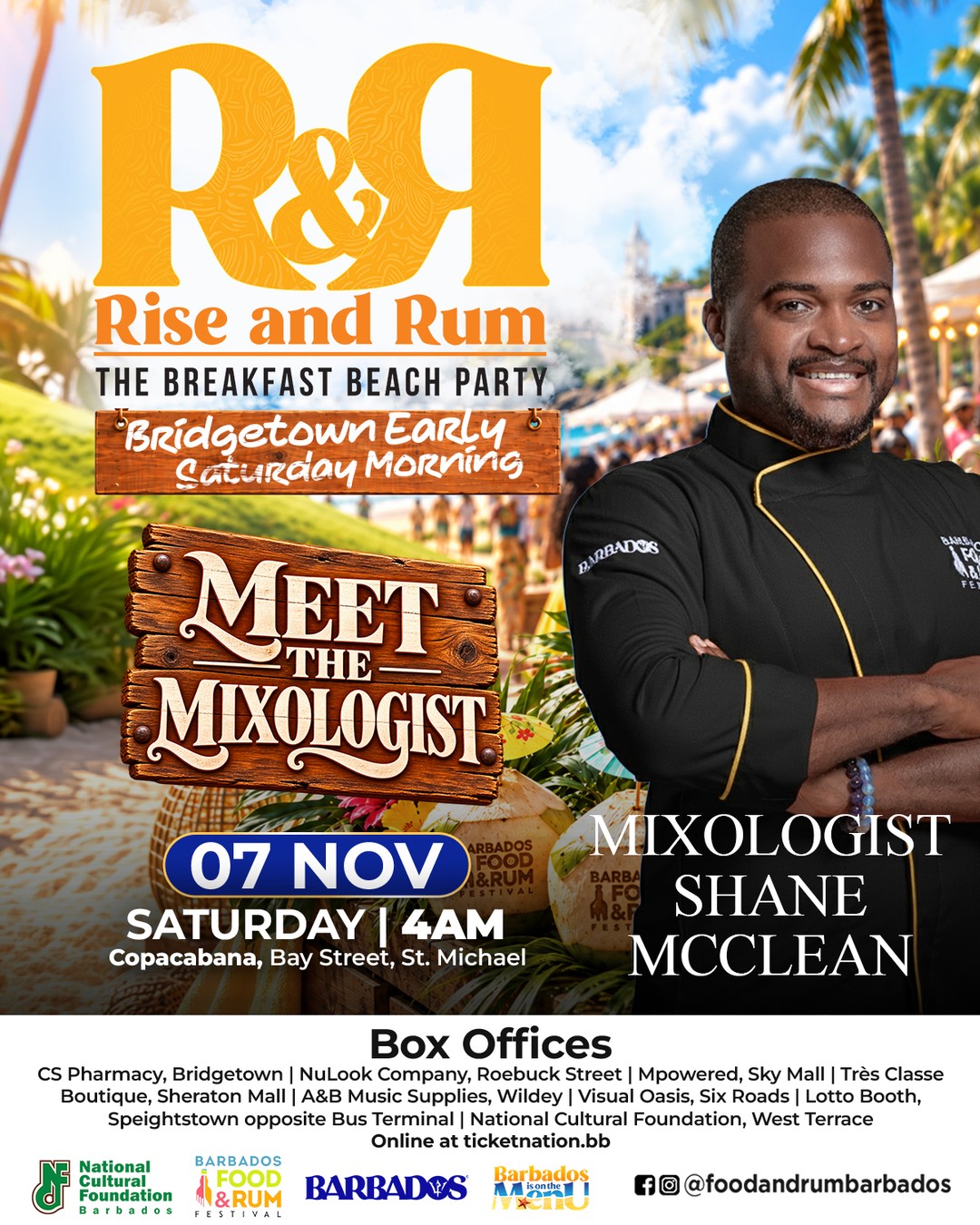 Rise & Rum: The Breakfast Beach Party – Copacabana, Nov 7