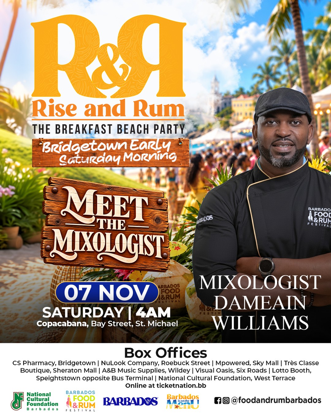 Rise & Rum: The Breakfast Beach Party – Copacabana, Nov 7