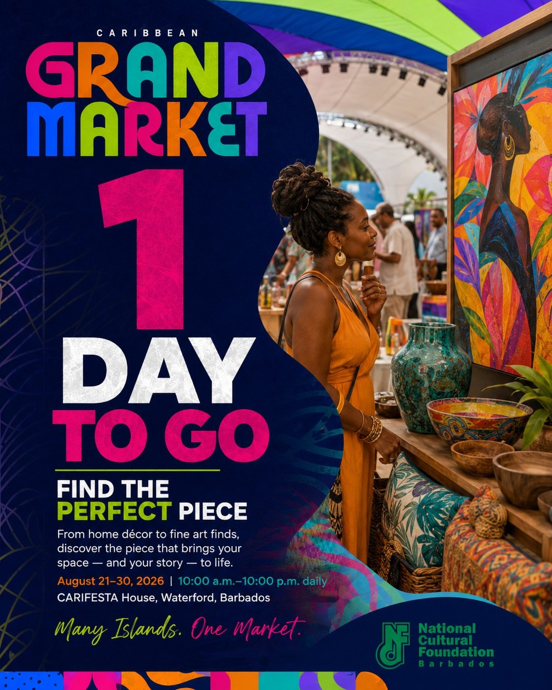 Caribbean Grand Market at CARIFESTA House – August 21–30, 2026