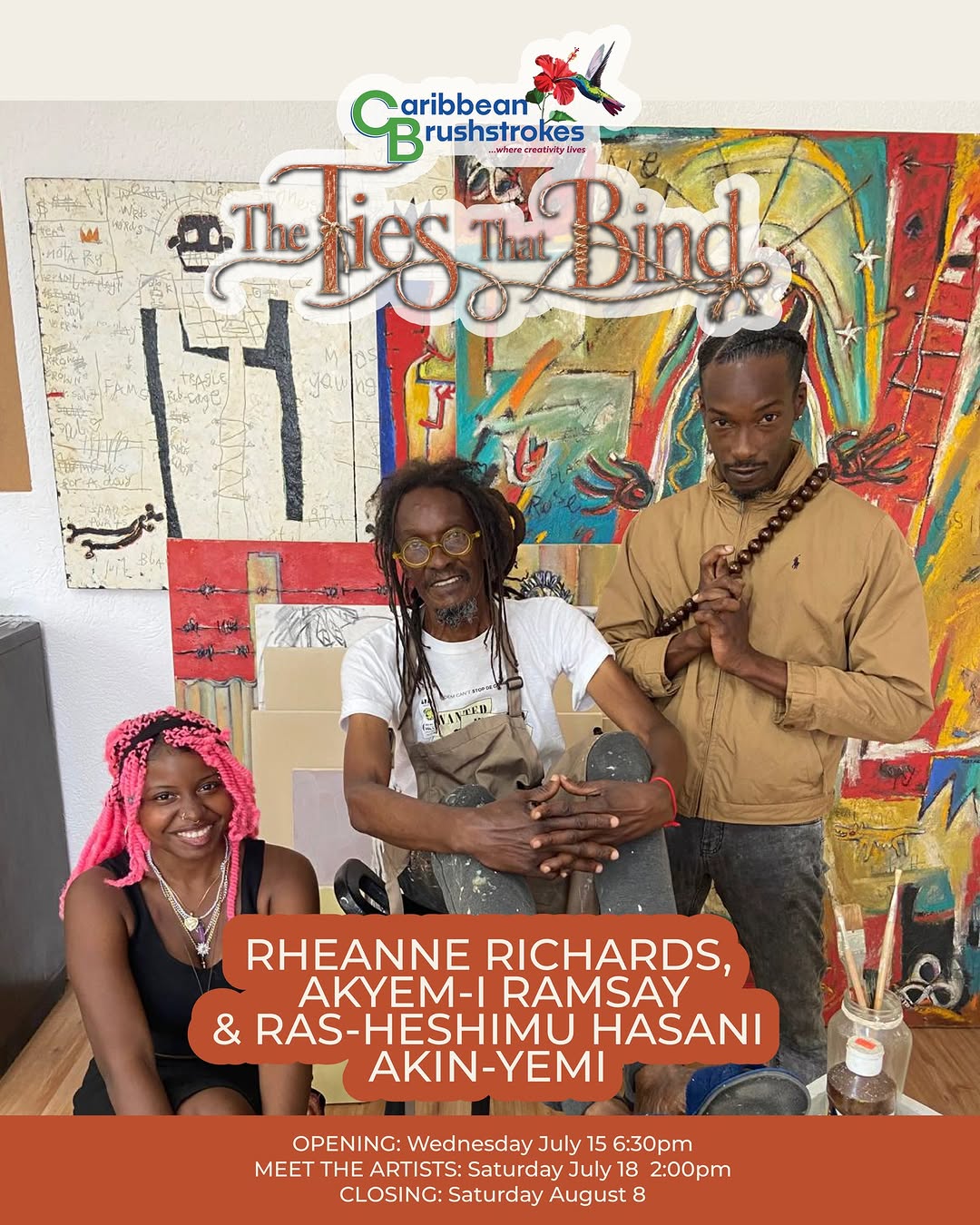 "The Ties That Bind" Art Exhibition – Caribbean Brushstrokes