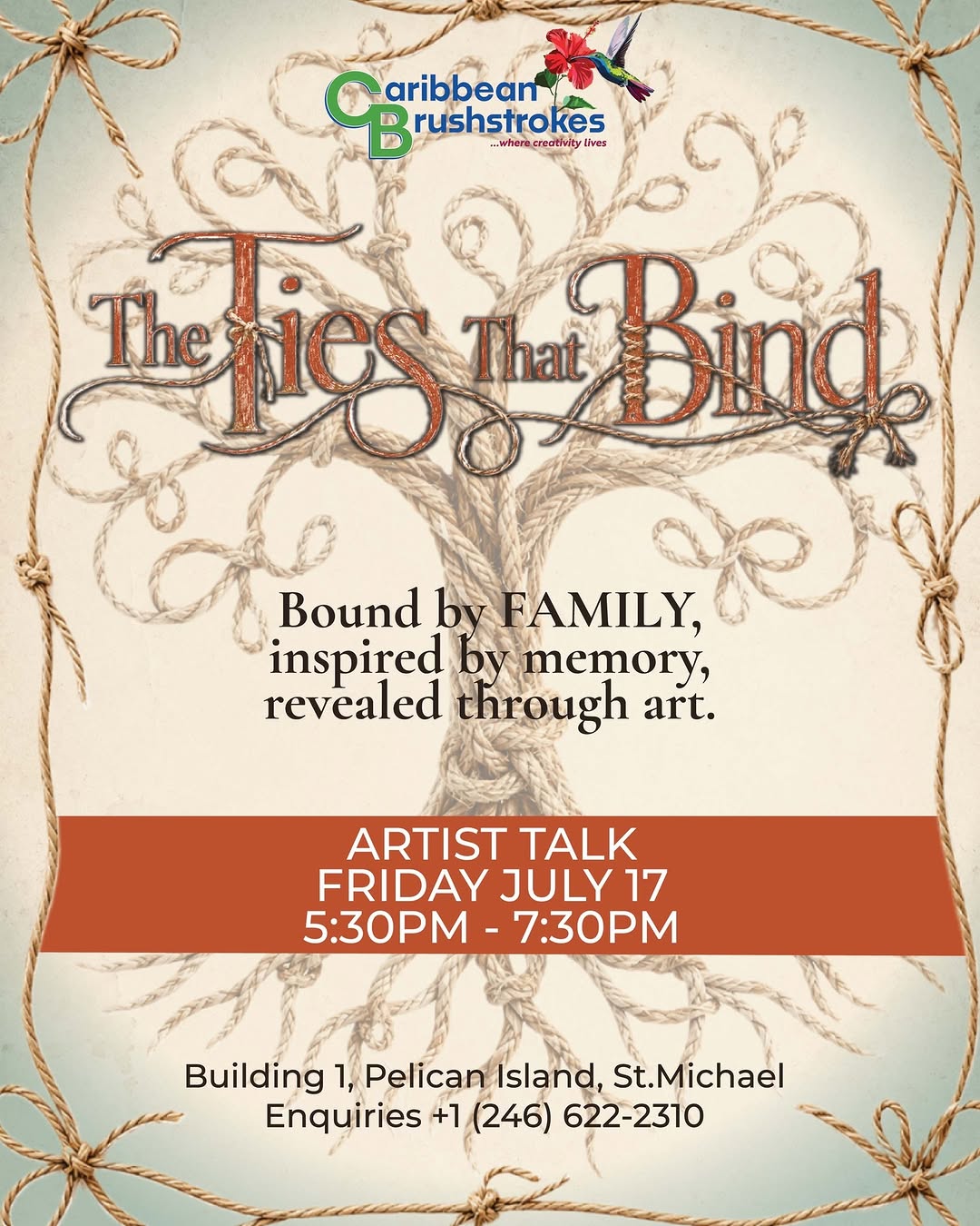Artists' Talk – The Ties That Bind | Caribbean Brushstrokes