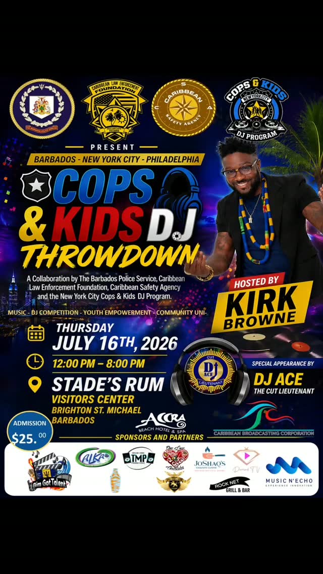 Cops & Kids DJ Throwdown – Live Event at Stade's Rum Visitors Center