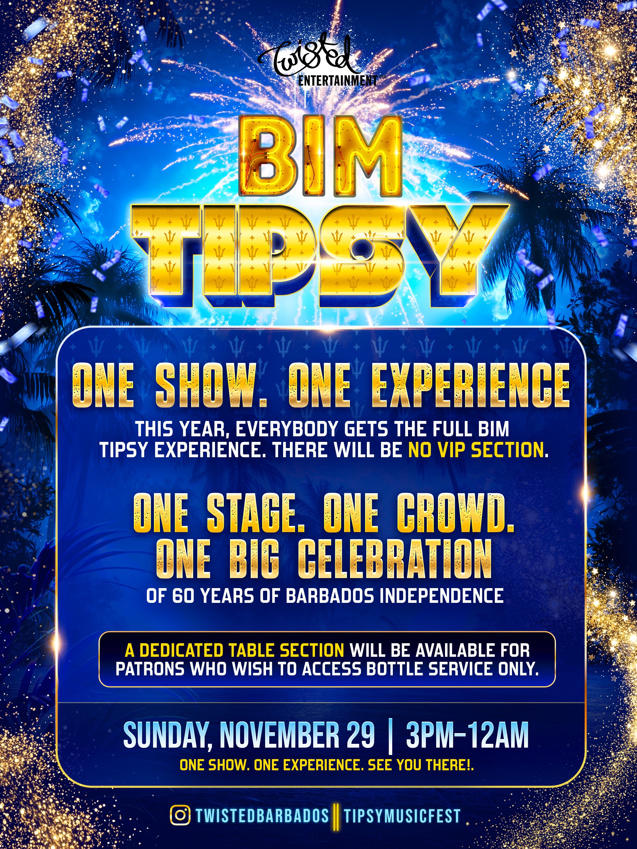 Bim Tipsy 2026 – Early Bird Tickets $80 BBD