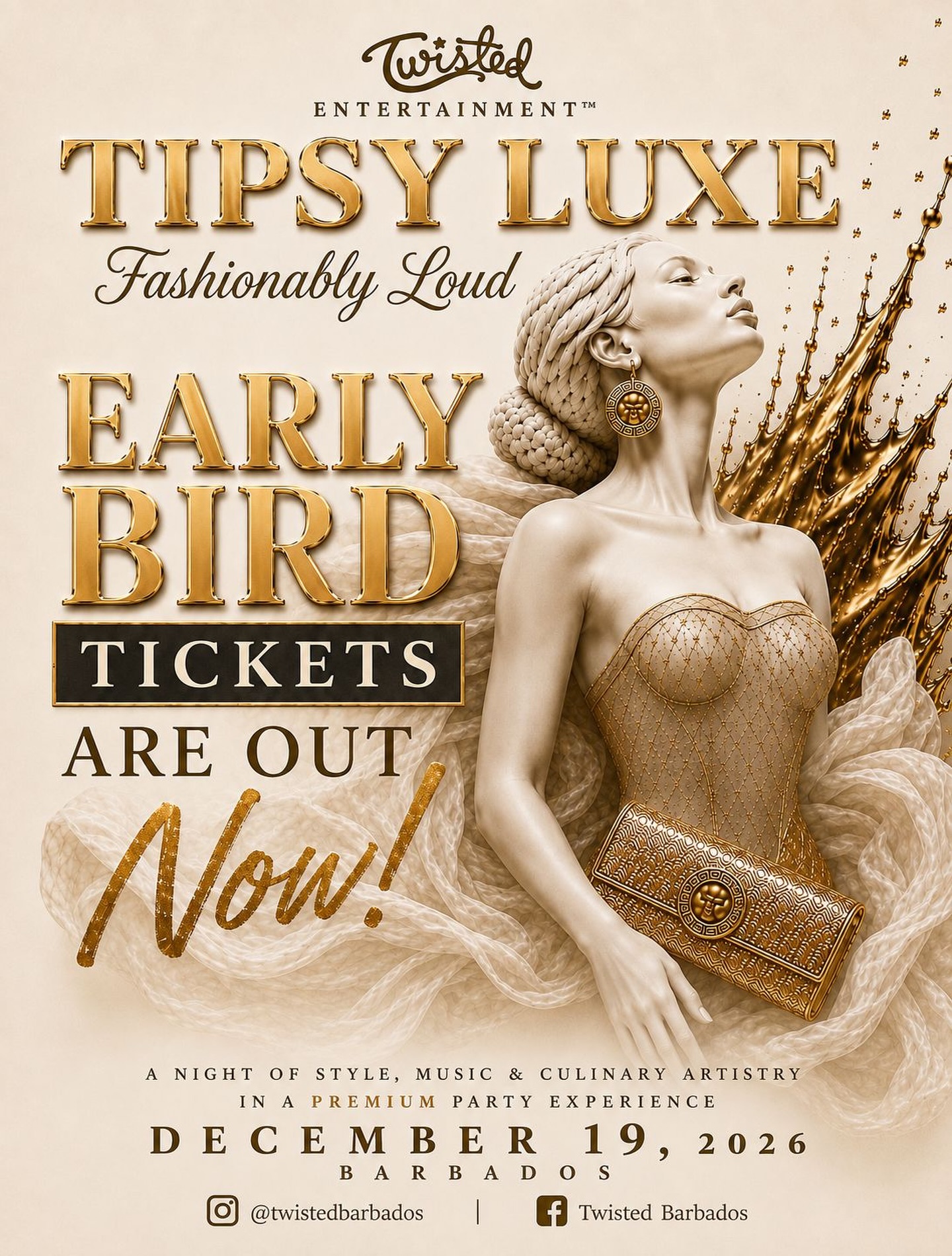 Tipsy Luxe: Fashionably Loud – Early Bird Tickets Now Available