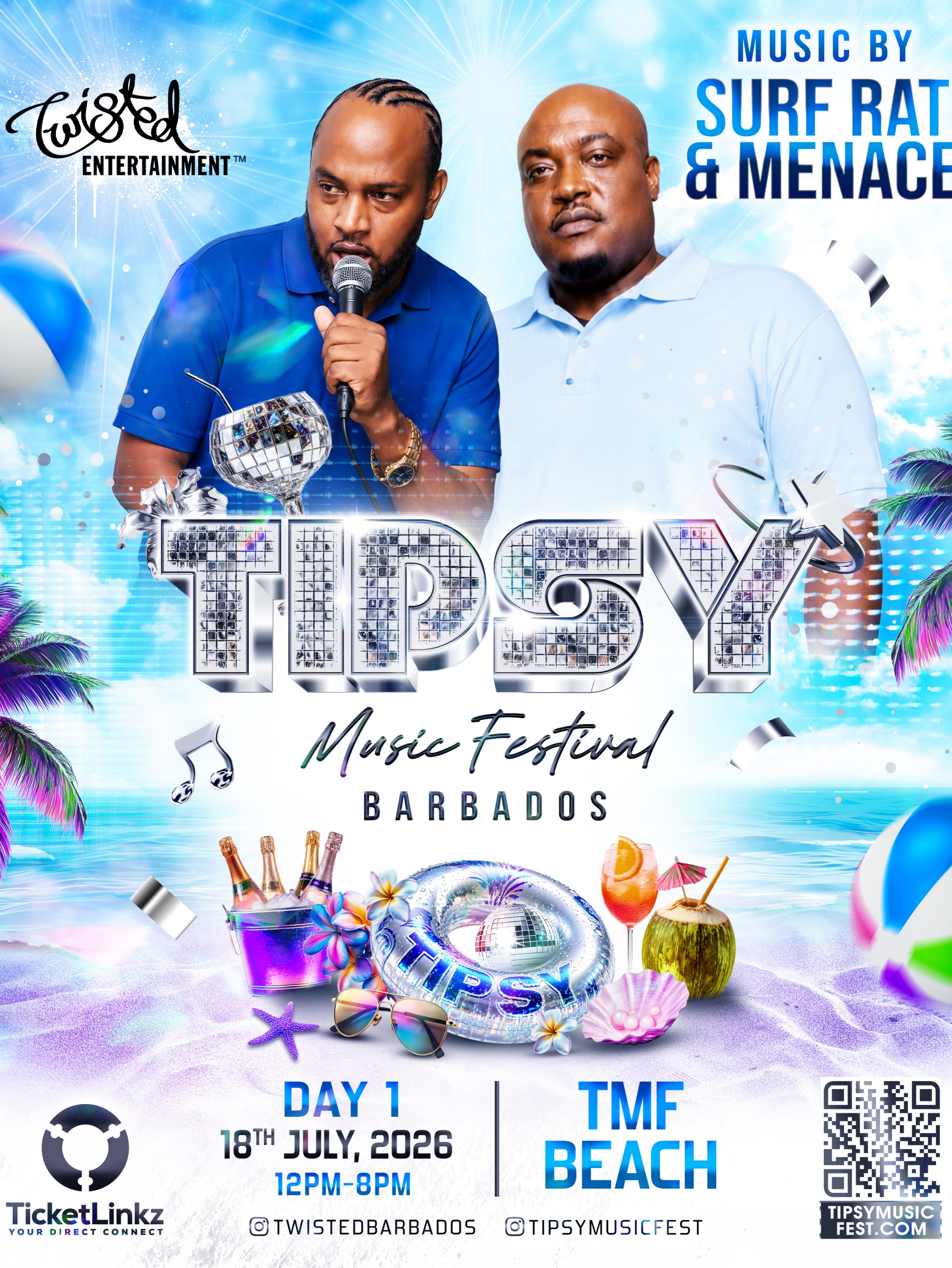 Tipsy Music Festival – Day 1 at TMF Beach, July 18 2026