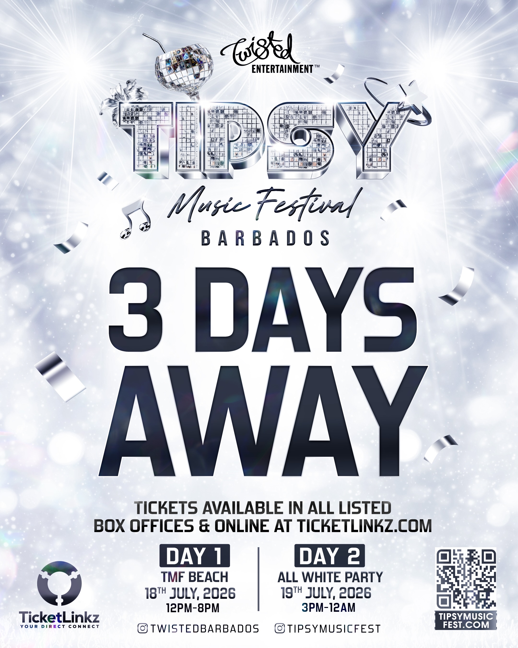 Tipsy Music Festival 2026 – Day 2 All White Party at Botanic Gardens