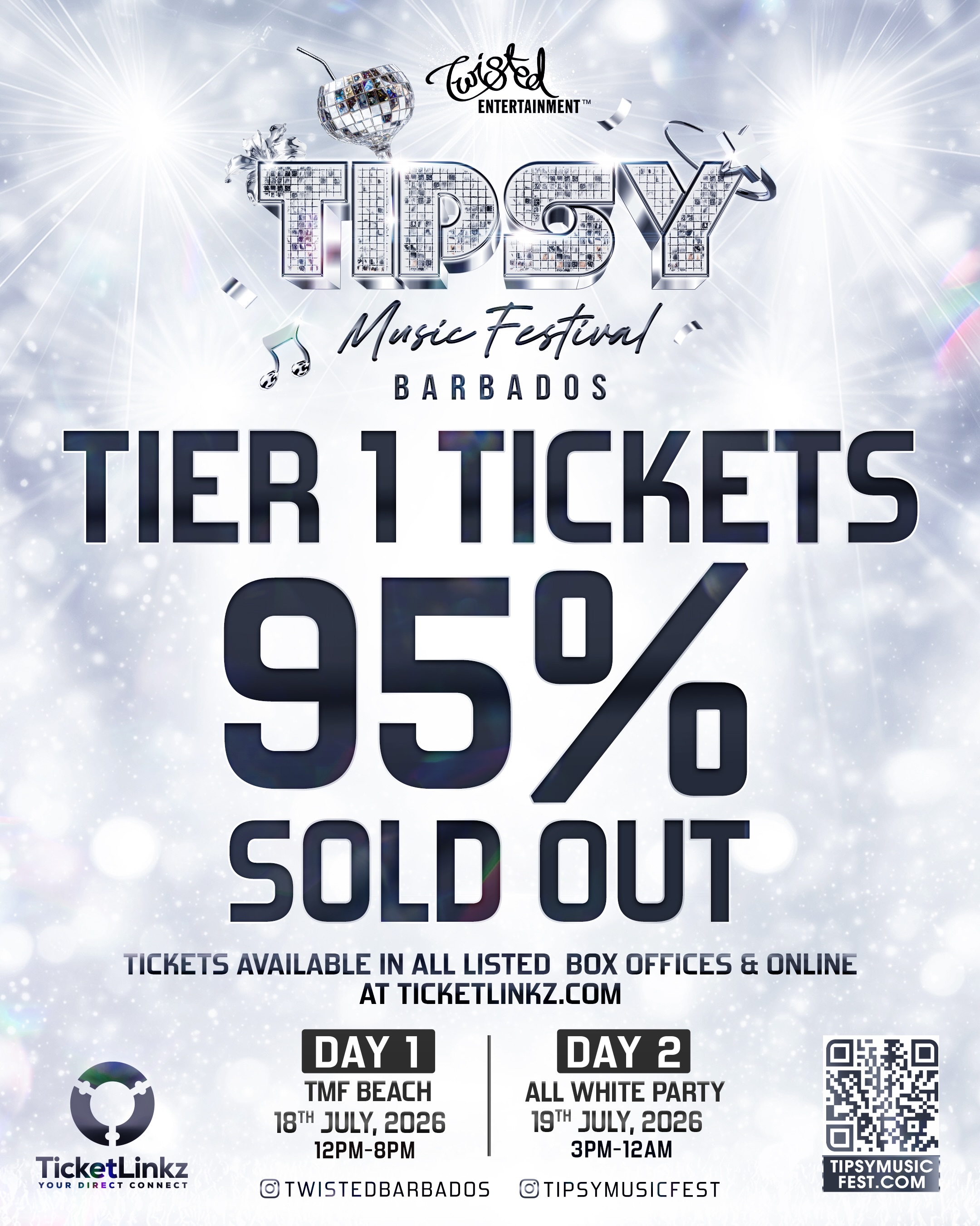 Tipsy Music Festival 2026 – Day 2 All White Party at Botanic Gardens
