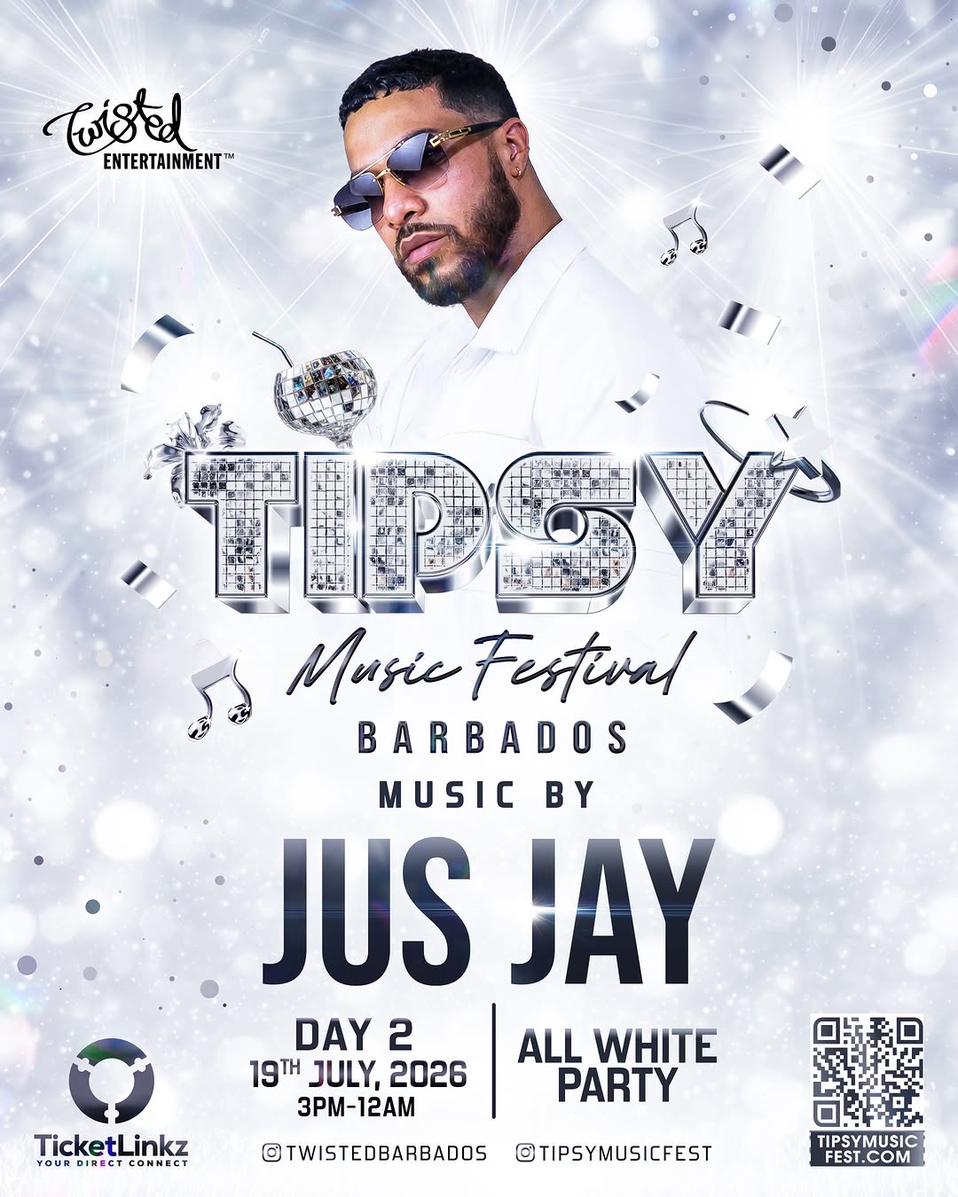 Tipsy Music Festival Barbados – Day 2 All White Party ft. Jus Jay