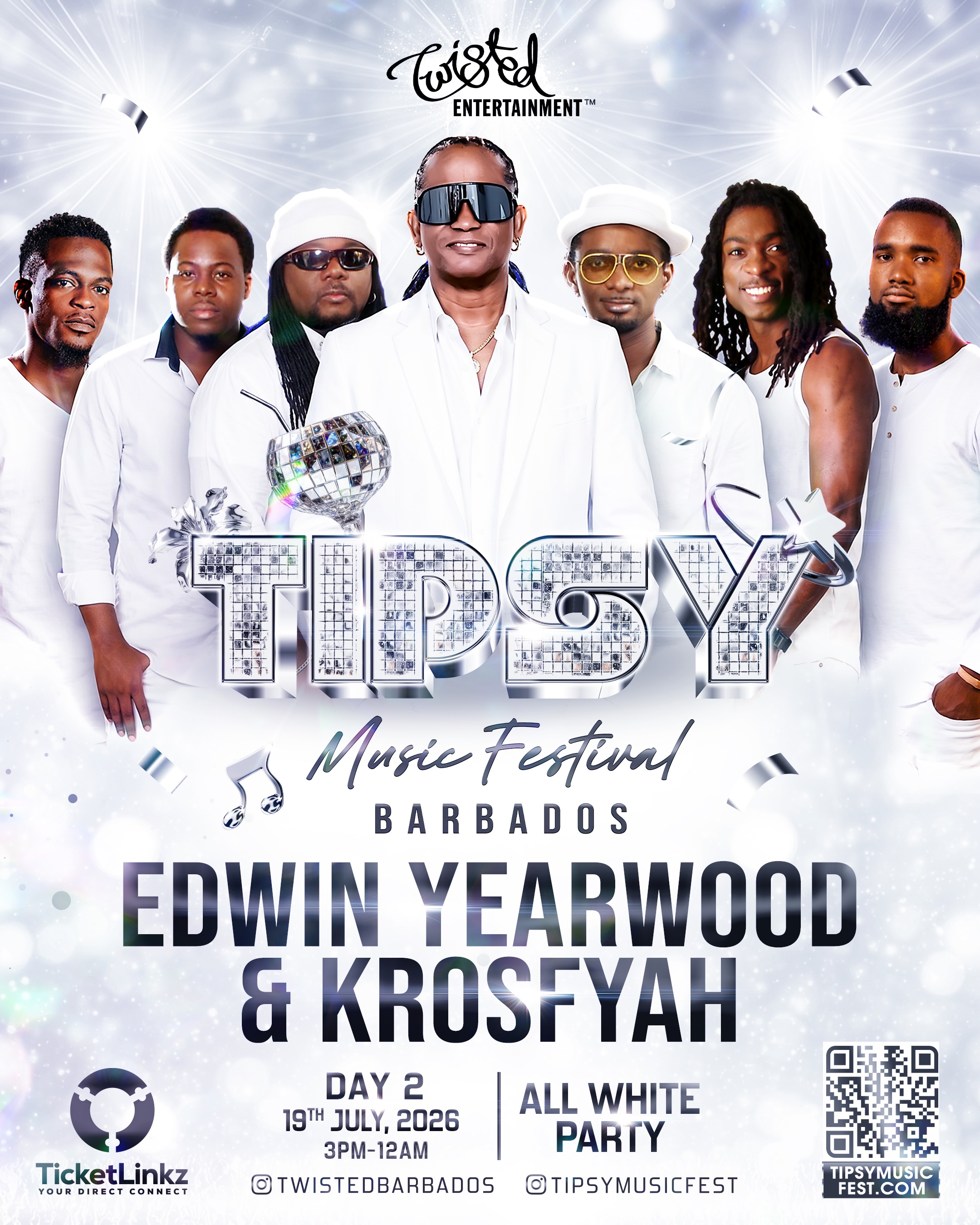 Tipsy Music Festival Day 2 – All White Party ft. Alkaline, Kes & Krosfyah | July 19, 2026