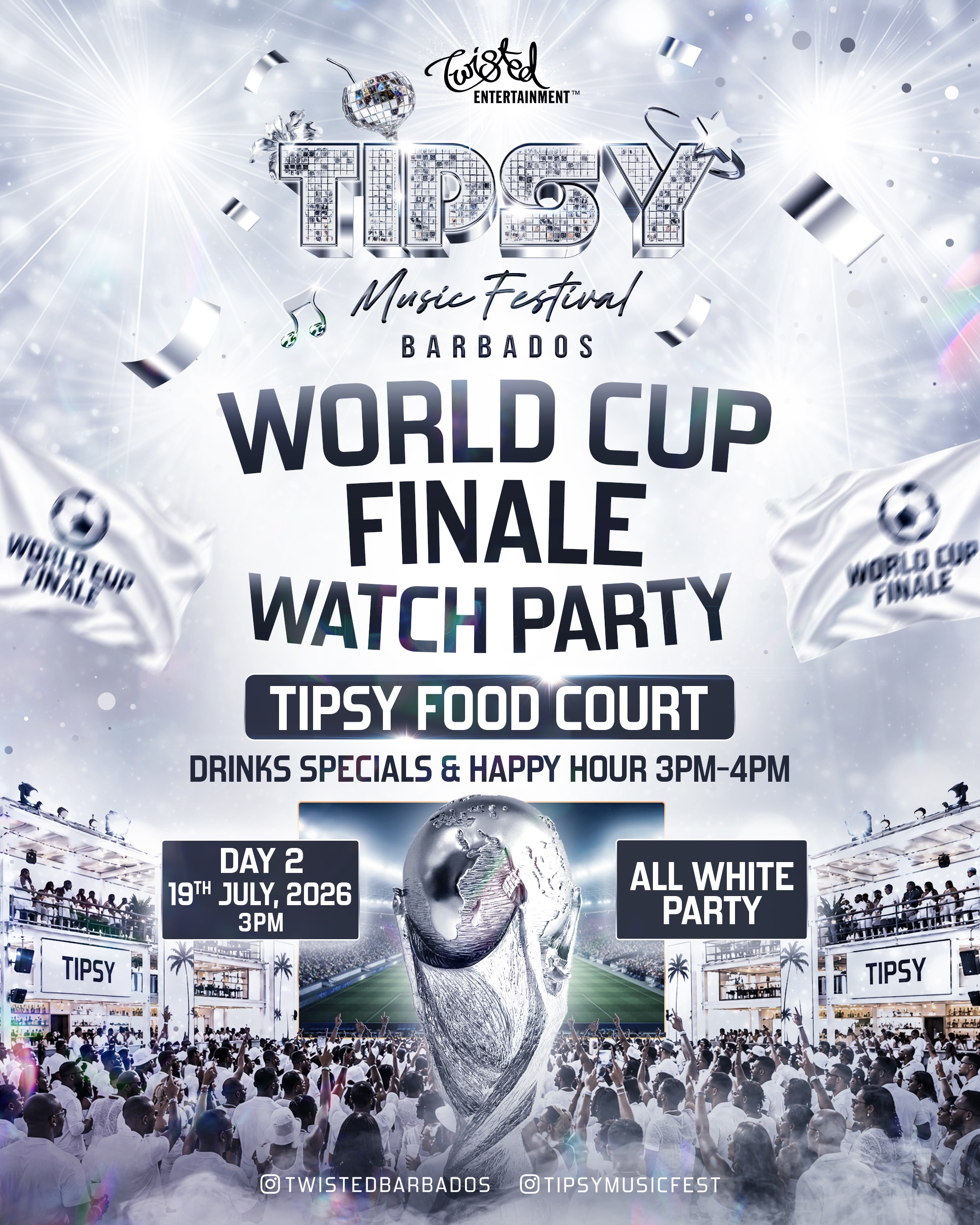 Tipsy Music Festival Day 2 – All White Party ft. Alkaline, Kes & Krosfyah | July 19, 2026