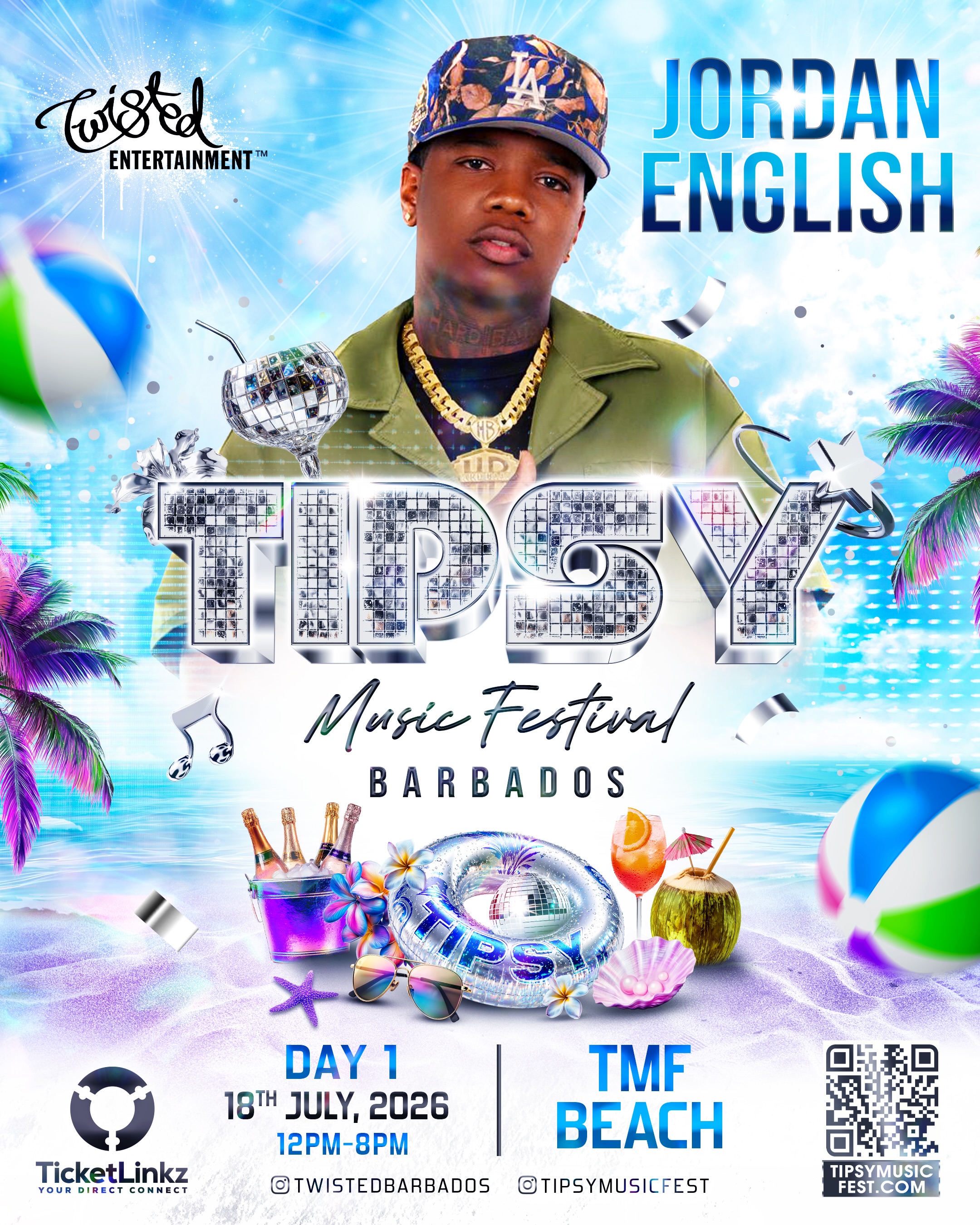 Tipsy Music Festival – Day 1: TMF Beach at Copacabana (July 18, 2026)