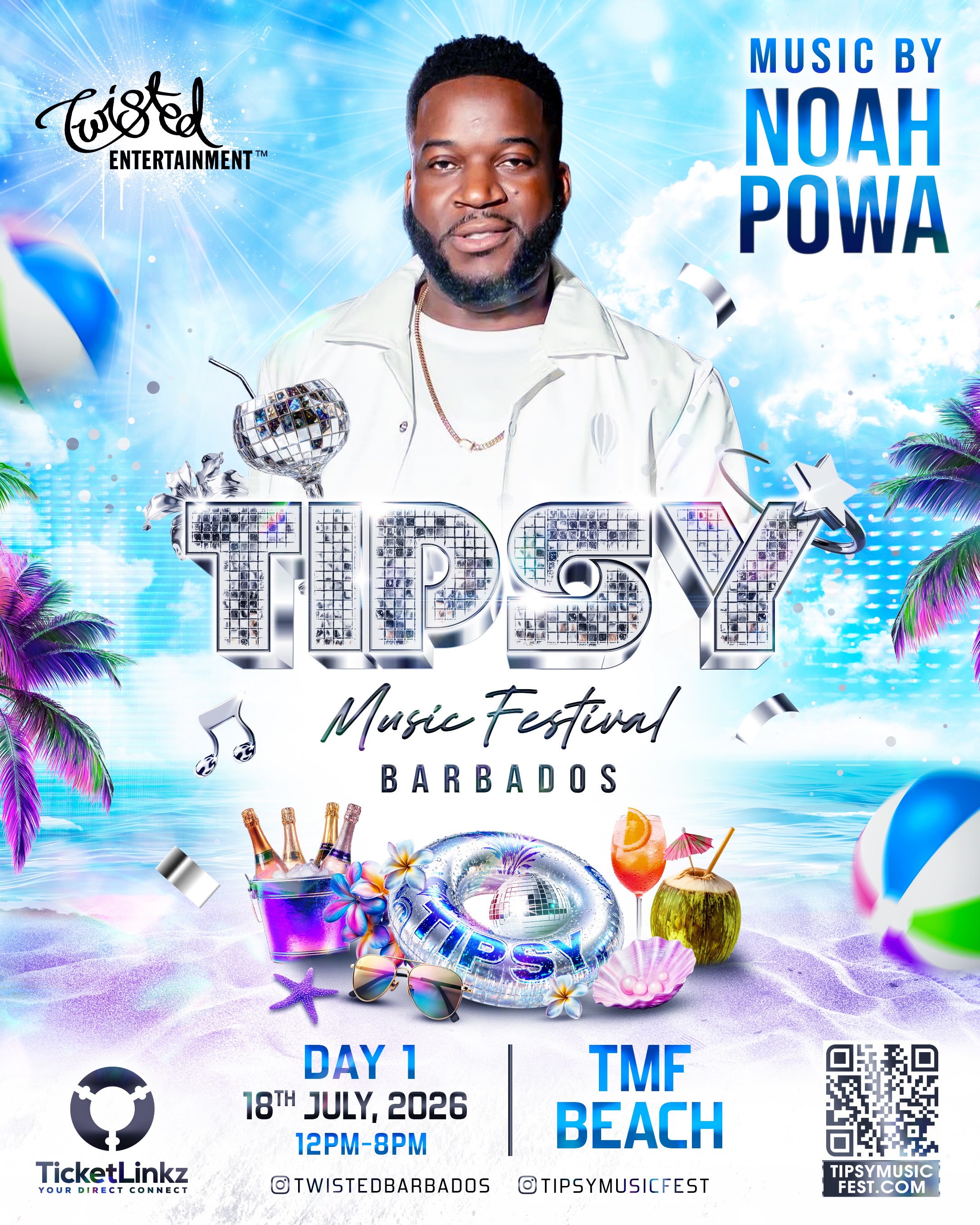 Tipsy Music Festival – Day 1: TMF Beach at Copacabana (July 18, 2026)