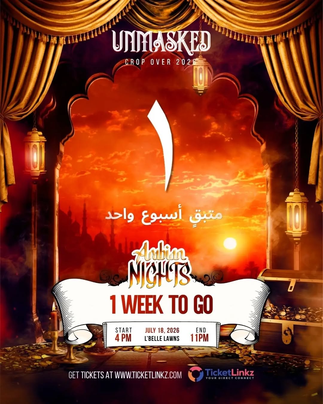 UnMasked: Arabian Nights – Crop Over 2026 Fete at L'Belle Lawns