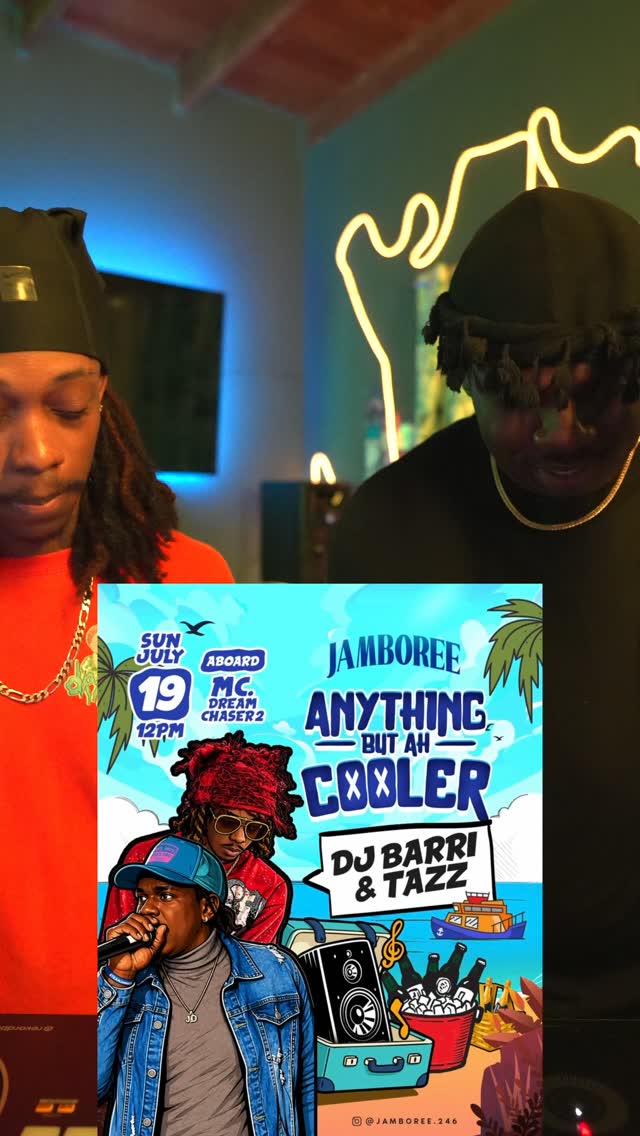 Jamboree: Anything But Ah Cooler – Boat Party with DJ Barri & Tazz