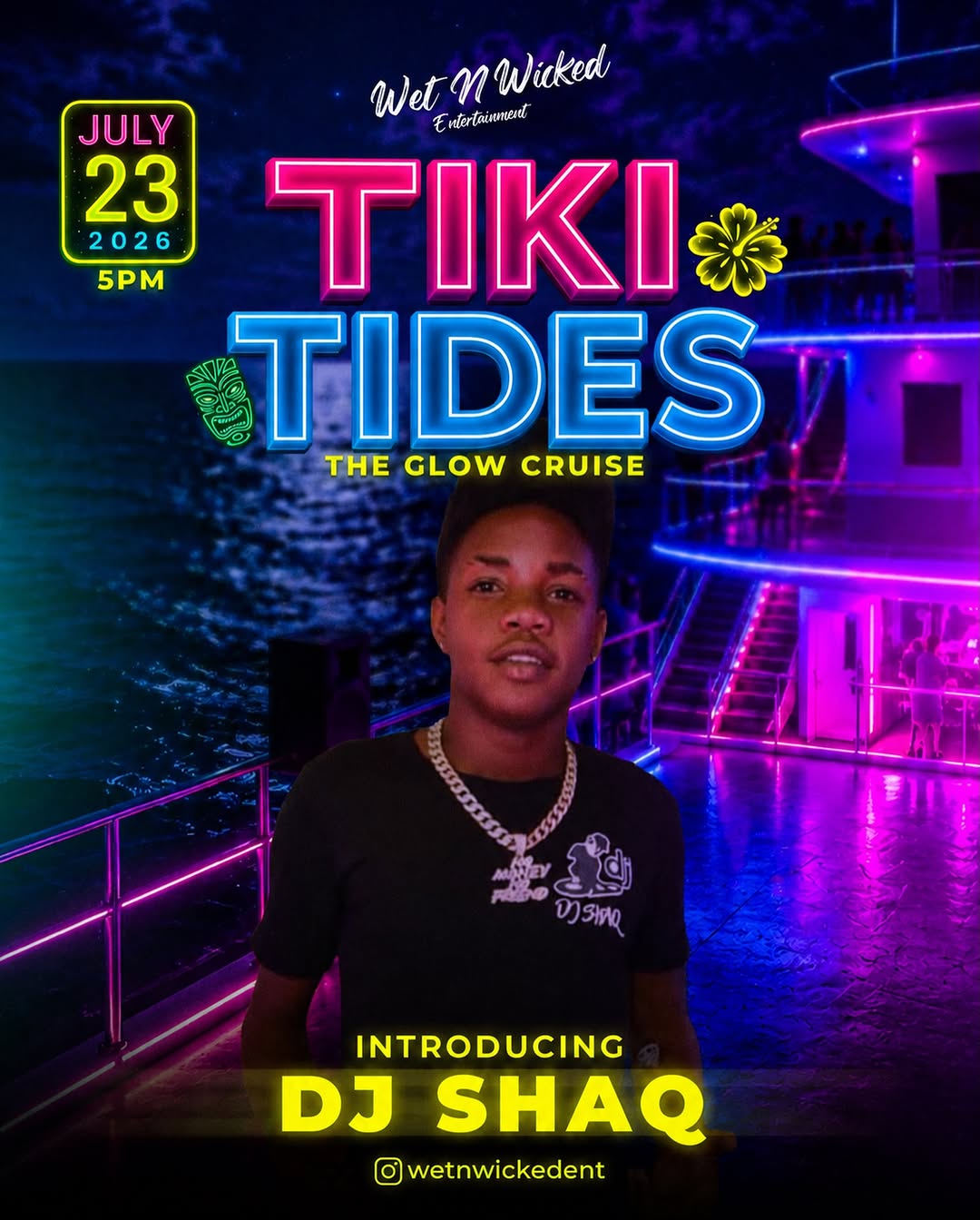 Tiki Tides – The Glow Cruise | Male Tickets $100 (Limited)