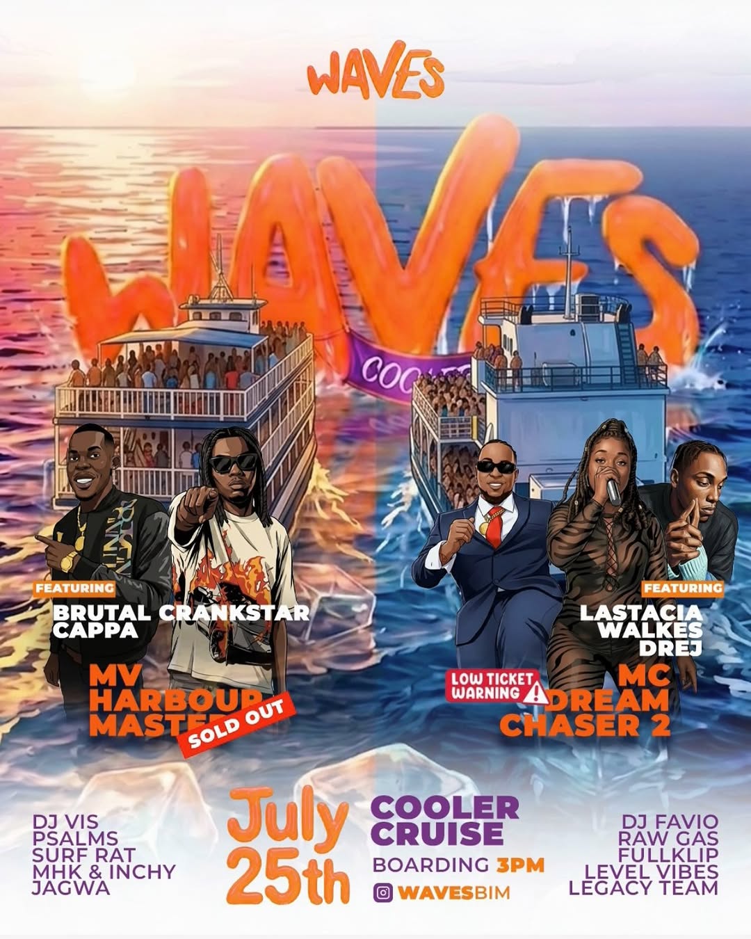 Waves Cooler Cruise – 2 Boats, 1 Big Party | July 25th
