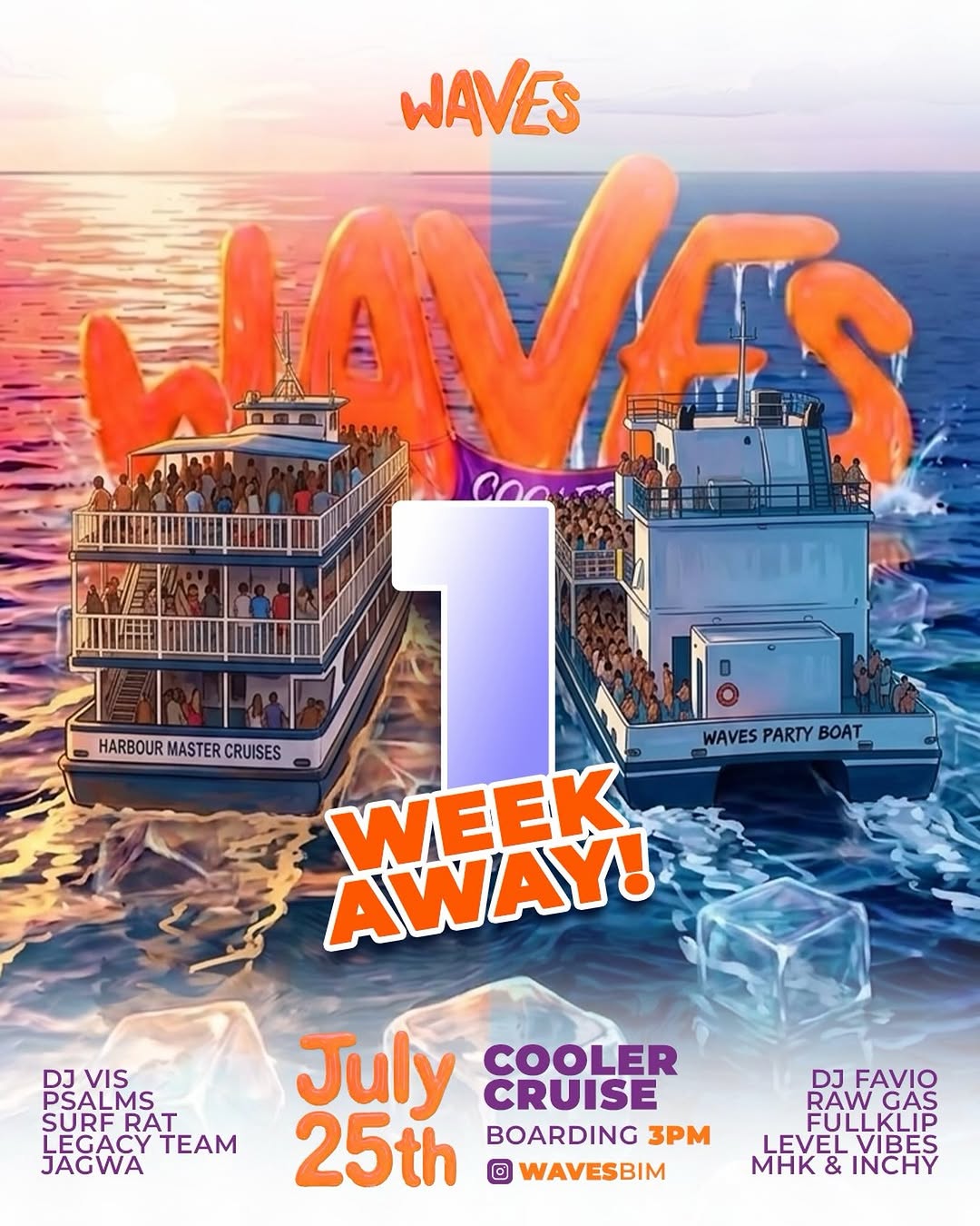Waves Cooler Cruise – Crop Over 2026 | July 25th